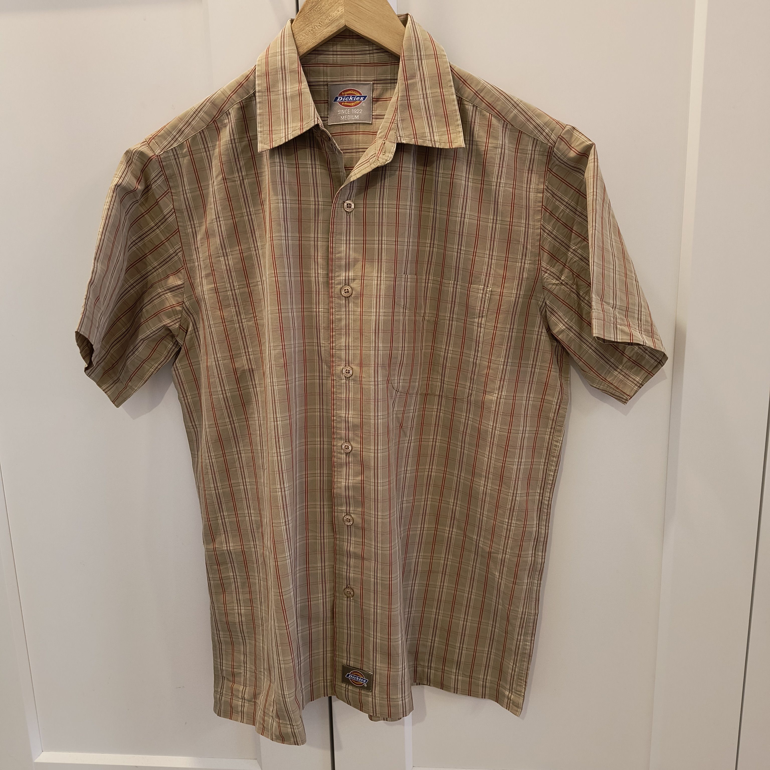 Dickies × Vintage Vintage Dickies Beige Button Up Shirt Size US M / EU 48-50 / 2 - 1 Thumbnail