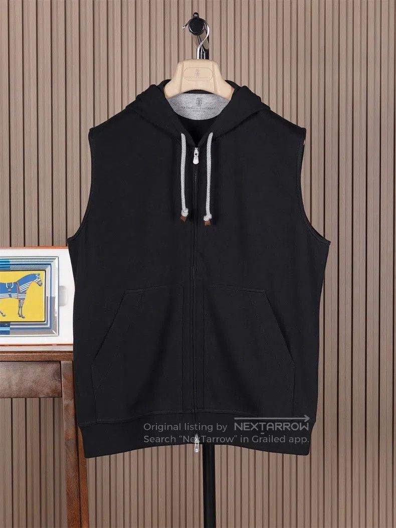 Brunello Cucinelli Brunello Cucinelli Men's Hooded Vest Size US M / EU 48-50 / 2 - 1 Thumbnail
