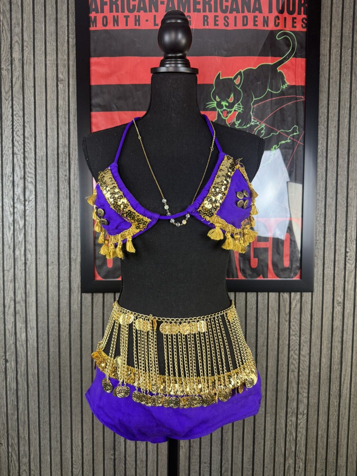 Vintage Vintage 1940s 3-piece Belly Dancer Size Small + Symbols Size ONE SIZE - 1 Thumbnail