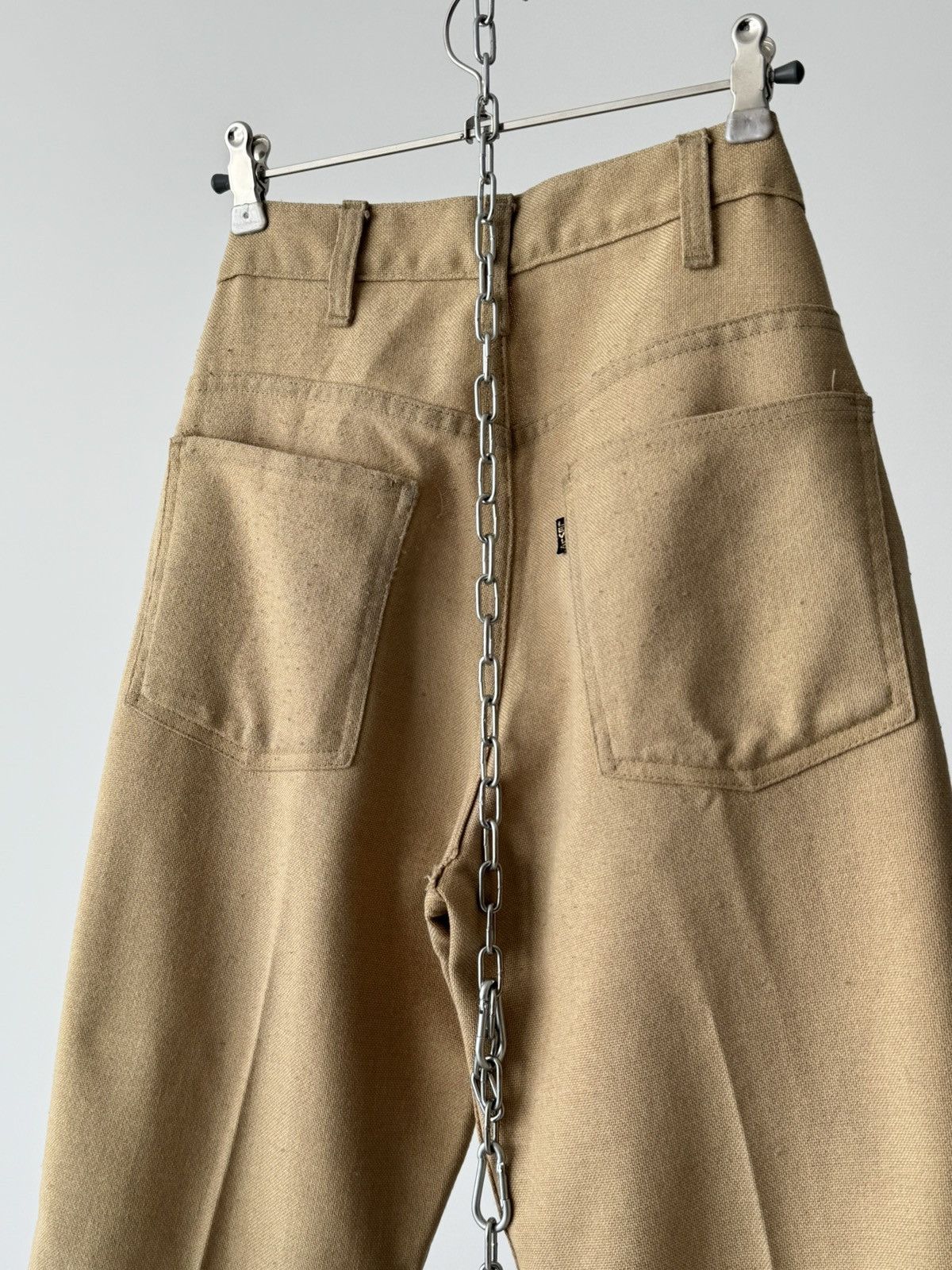 Levi's 1970s Vintage Levi’s Sta-Prest ‘BIG E’ Talon Hippie Pants Size US 30 / EU 46 - 10 Thumbnail