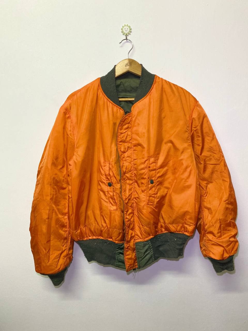 Alpha Industries vintage alpha industries reversible bomber jacket Size US L / EU 52-54 / 3 - 7 Thumbnail