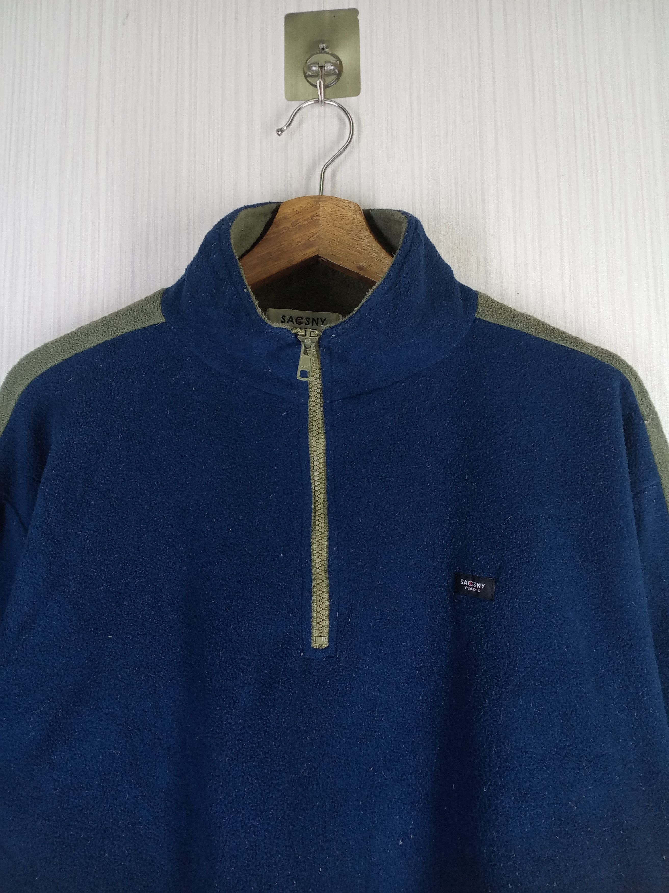 Yohji Yamamoto Vintage Yohji Yamamoto SACSNY Y'SACCS Half Zipper Fleece Size US L / EU 52-54 / 3 - 2 Thumbnail
