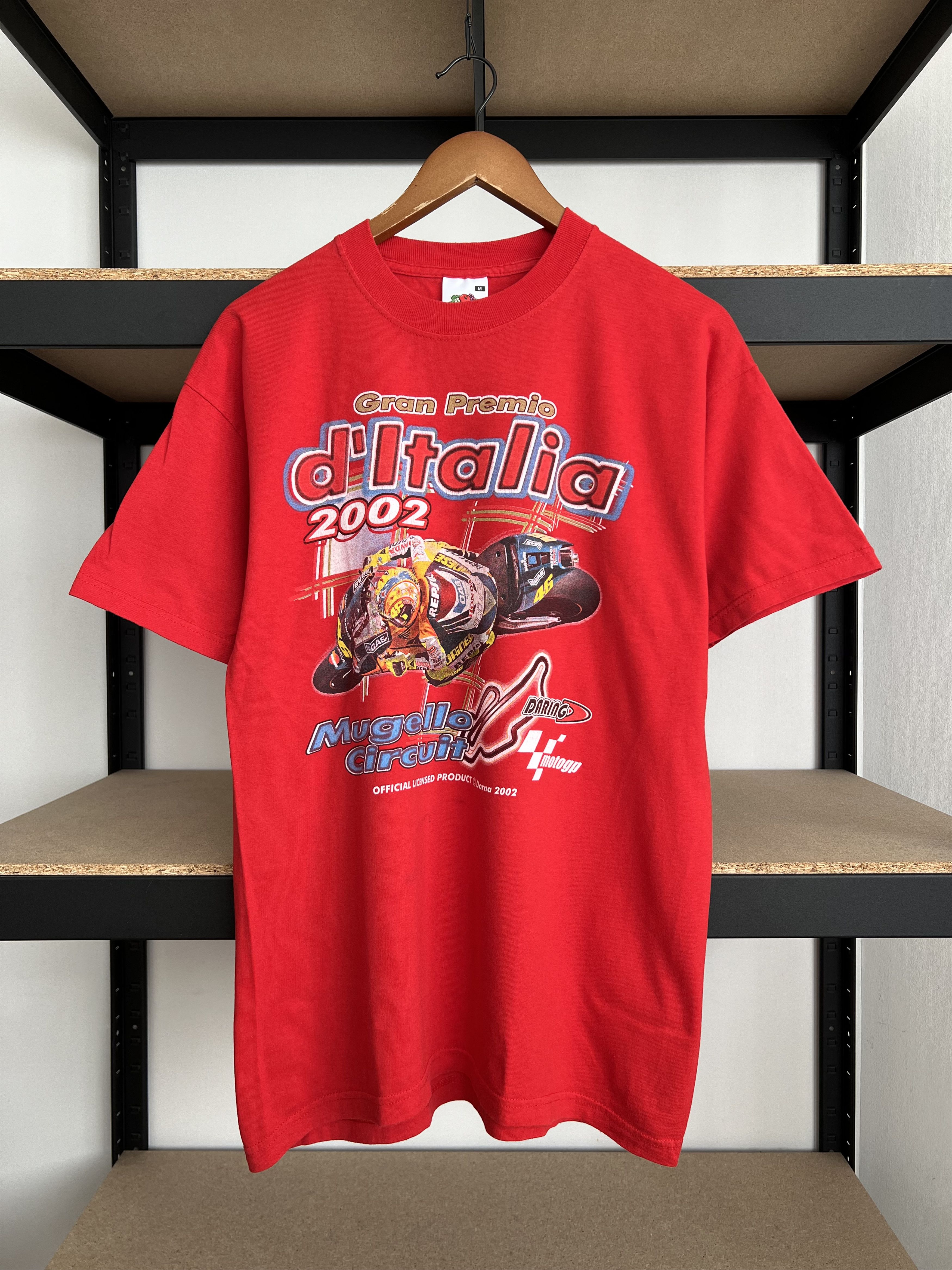 Vintage Vintage 2002 Valentino Rossi MotoGP Mugello Circuit Honda Size US M / EU 48-50 / 2 - 1 Thumbnail