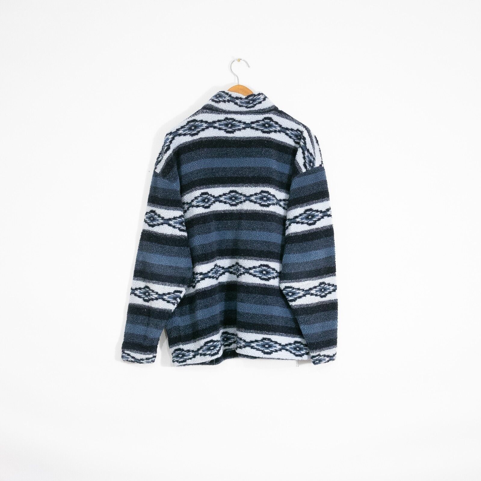 Vintage × Wrangler Vintage Wrangler Quarter Zip Fleece Jacket XL Aztec Pattern Size US XL / EU 56 / 4 - 5 Thumbnail