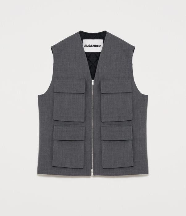o1w1db10825 Vest in Gray