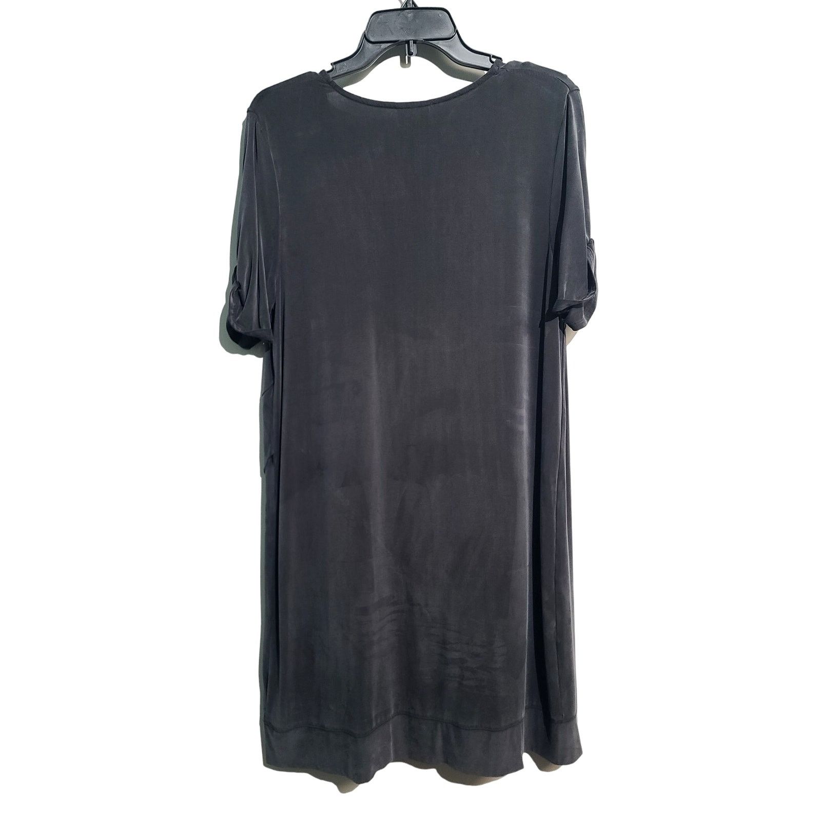 Anthropologie Anthro Dolan Cupro V Neck Shift Dress Size M / US 6-8 / IT 42-44 - 2 Thumbnail