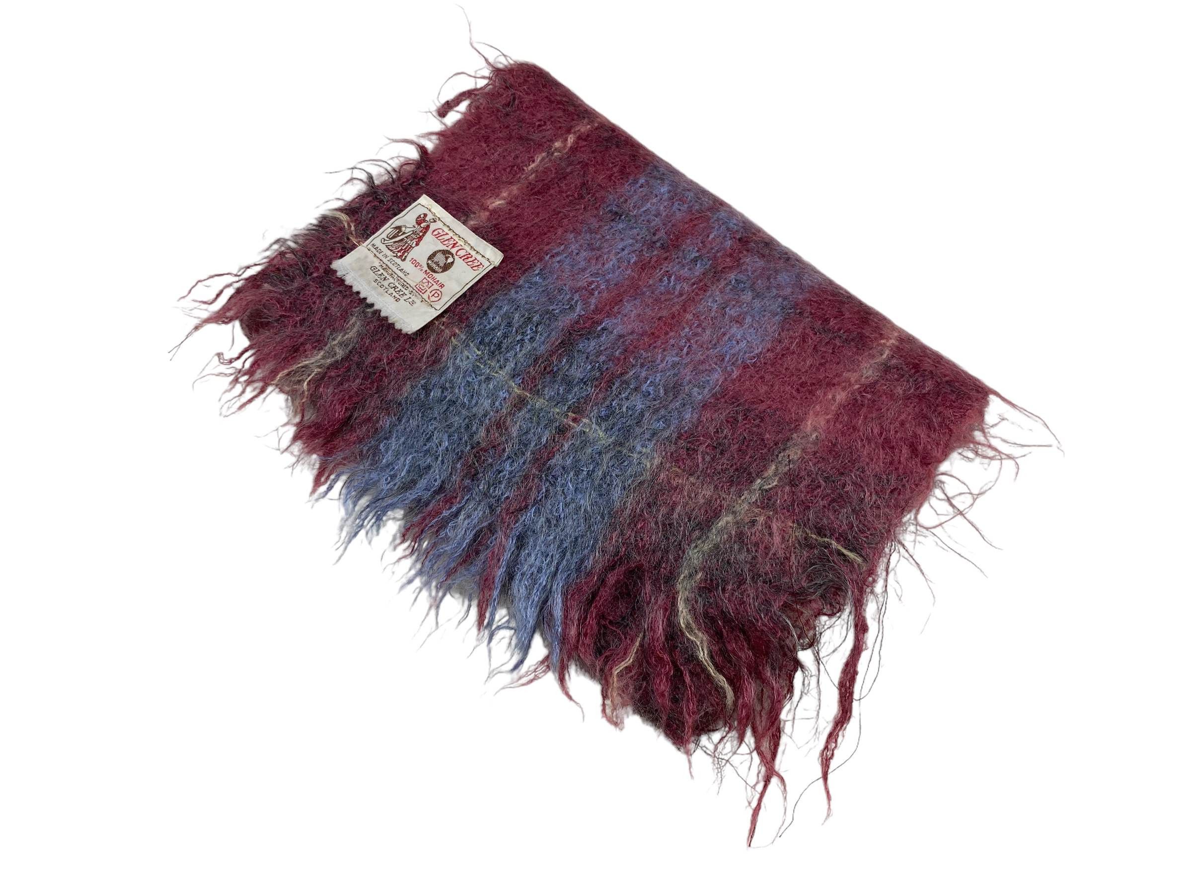 Vintage Glen Cree Vintage Stripe Mohair Scarf Made in Scotland Size ONE SIZE - 3 Thumbnail