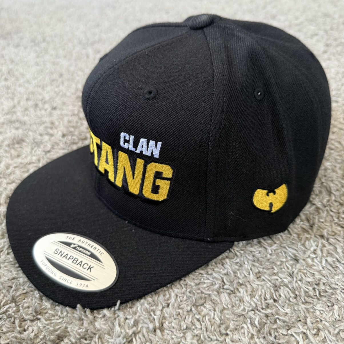 Wu-Tang Clan 🔴Wu-Tang Hat Authentic Snapback WuTang Black Yellow Gza Rza Size ONE SIZE - 2 Thumbnail