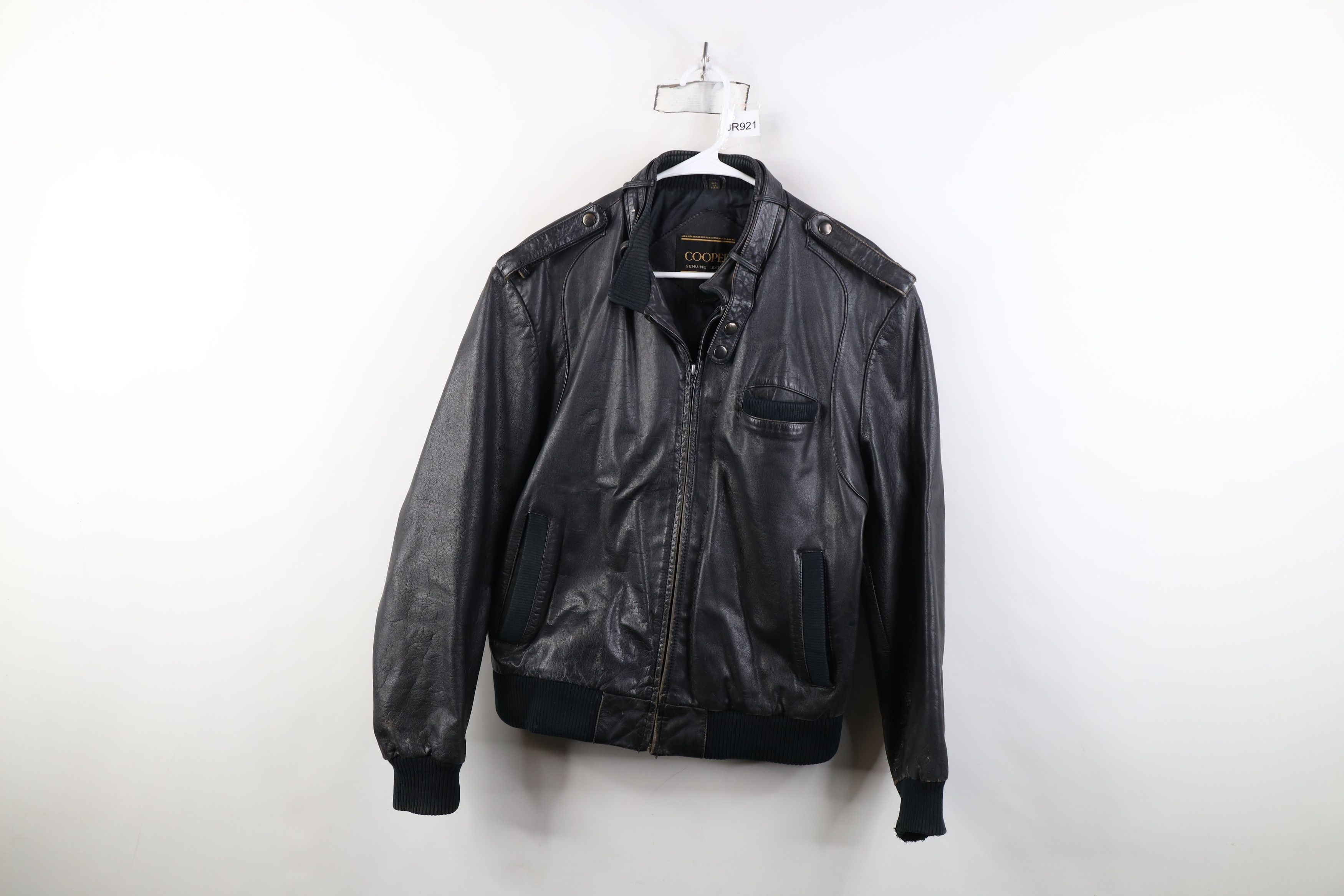 Vintage Vintage 80s 90s Cooper Cafe Racer Bomber Jacket Black Size US XXL / EU 58 / 5 - 1 Thumbnail
