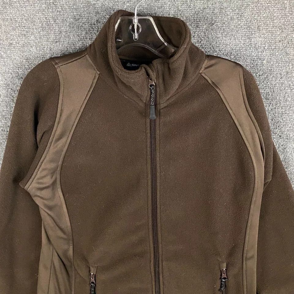 Other Snozu Fleece Jacket Women's Medium Full Zip Elbow Patch Size M / US 6-8 / IT 42-44 - 2 Thumbnail