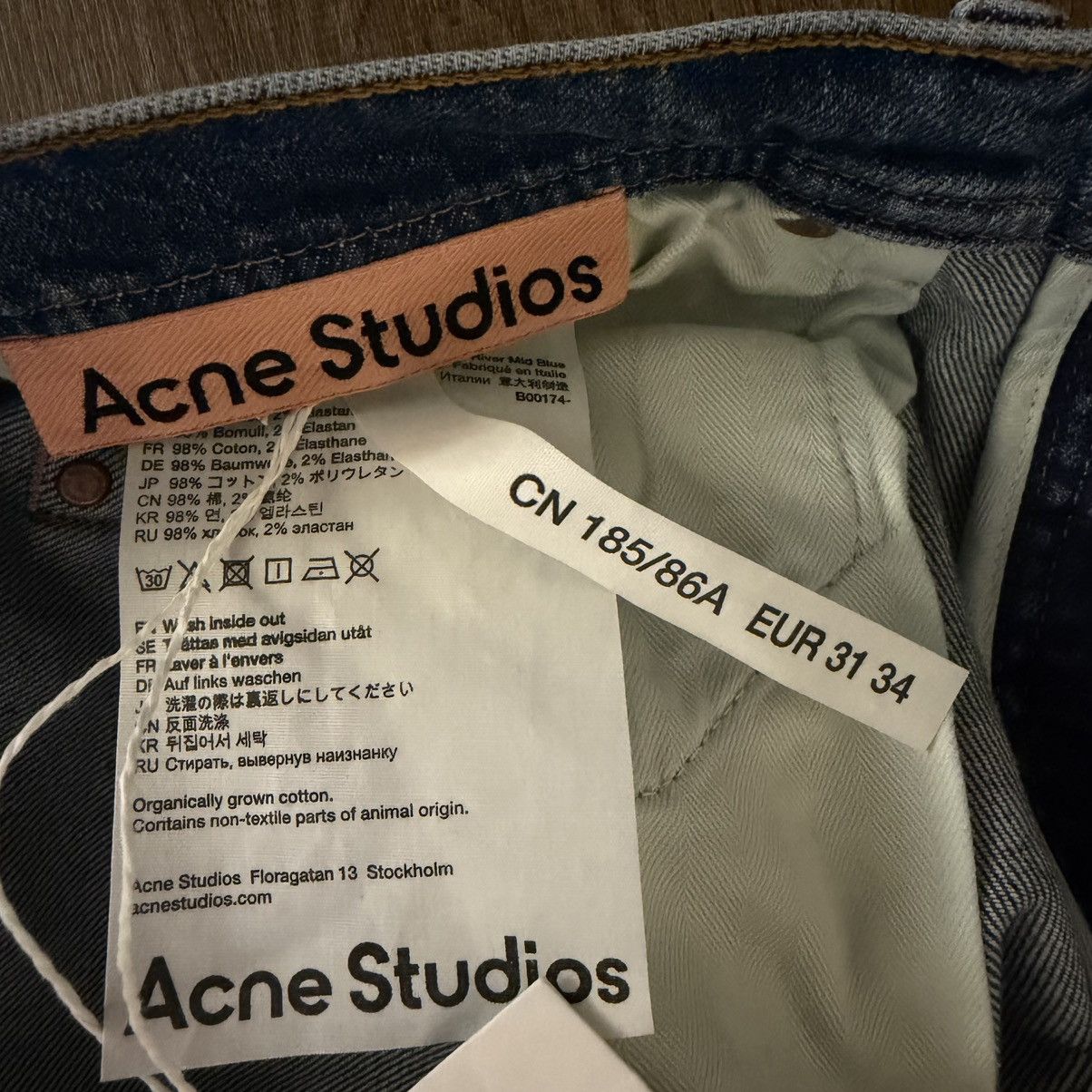 Acne Studios Acne Studios River Jeans Mid Blue Size US 31 - 6 Thumbnail