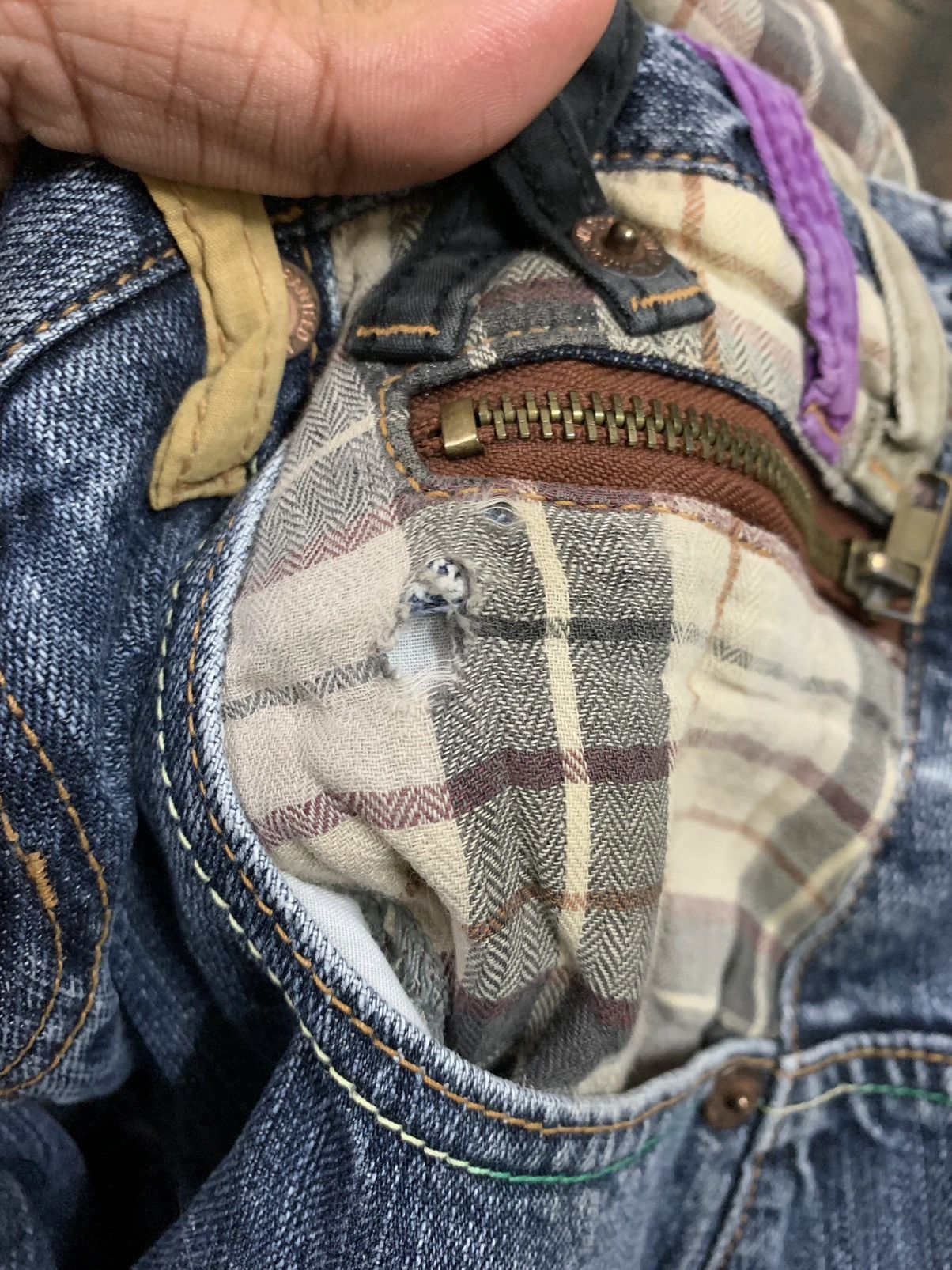 Japanese Brand PUNK DOUBLE WAIST MULTIPOCKET JEANS GOTH OPIUM BONDAGE Size US 29 - 8 Thumbnail