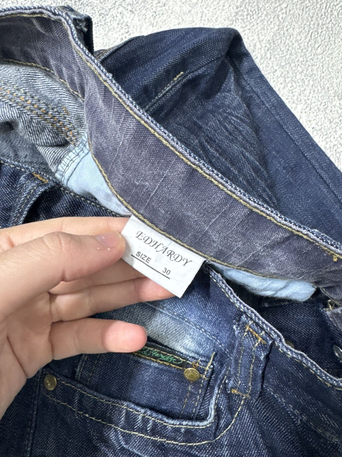 Ed Hardy Vintage Y2k Ed Hardy Eagle Roses 🌹 Big Logo Jeans Denim 00’s Size 30" / US 8 / IT 44 - 18 Thumbnail