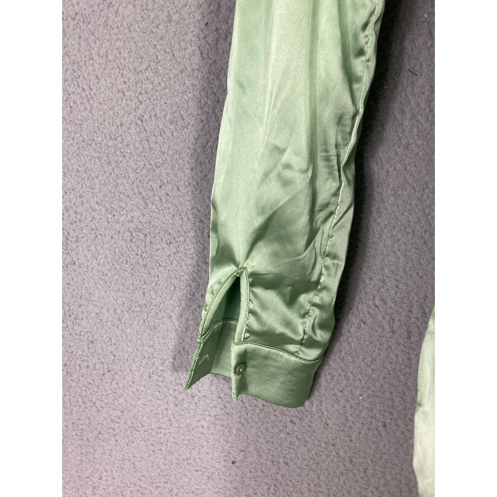 Shein SHEIN Satin Nightgown Olive Green Long Bell XS NWT Size XS / US 0-2 / IT 36-38 - 6 Thumbnail