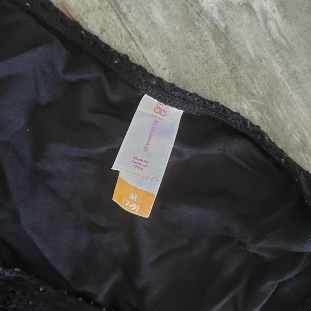 Rap Tees Black Detailed NOBO Bikini Bottoms Size ONE SIZE - 3 Thumbnail