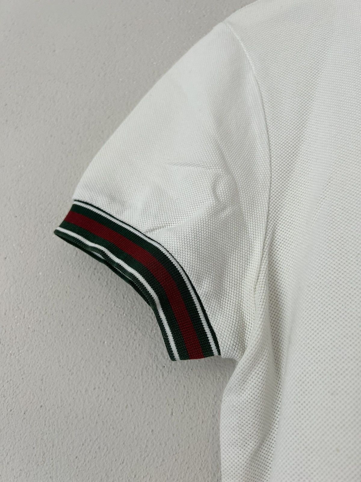 Gucci White Web Polo Size US S / EU 44-46 / 1 - 7 Thumbnail