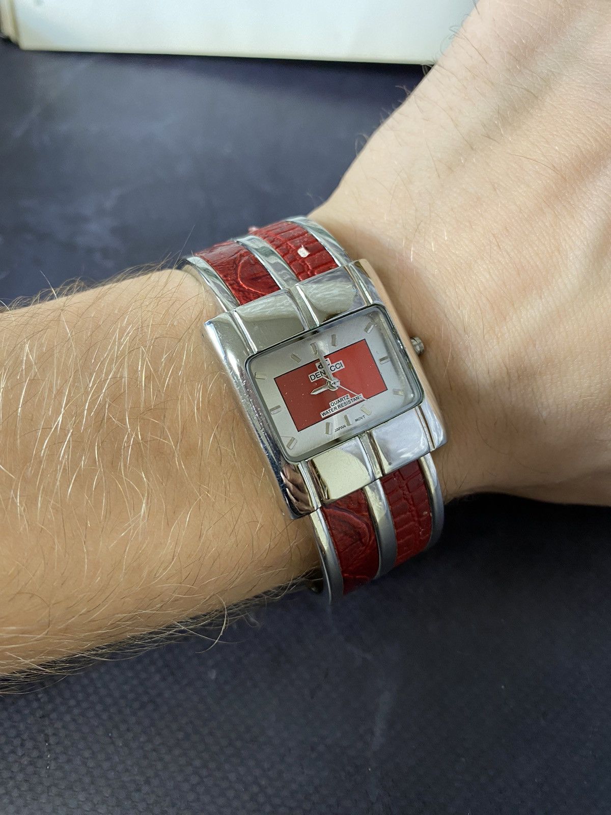 Jewelry Rare Retro Vintage Denacci Watch - Red Strap! Size ONE SIZE - 2 Thumbnail