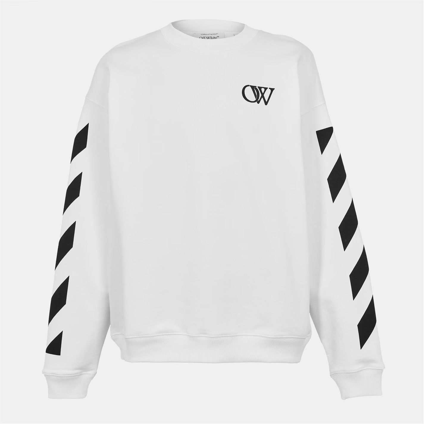Off-White o1g2r1mq0226 Skate Crew Sweatshirt In White Size US XS / EU 42 / 0 - 1 Thumbnail