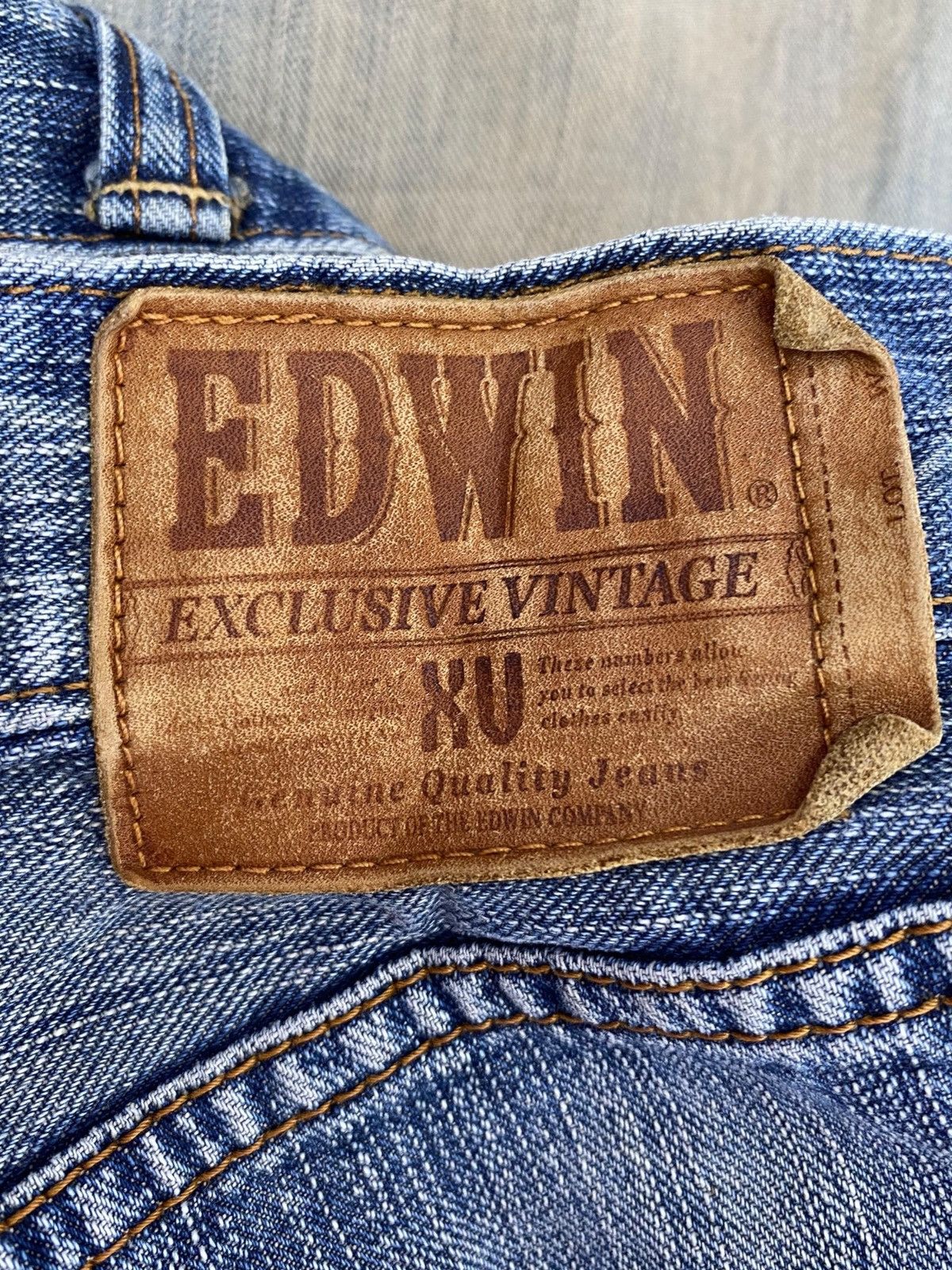 Edwin Vintage Edwin Whiskers Rusty Wash Style Loose Style Size US 32 / EU 48 - 13 Thumbnail