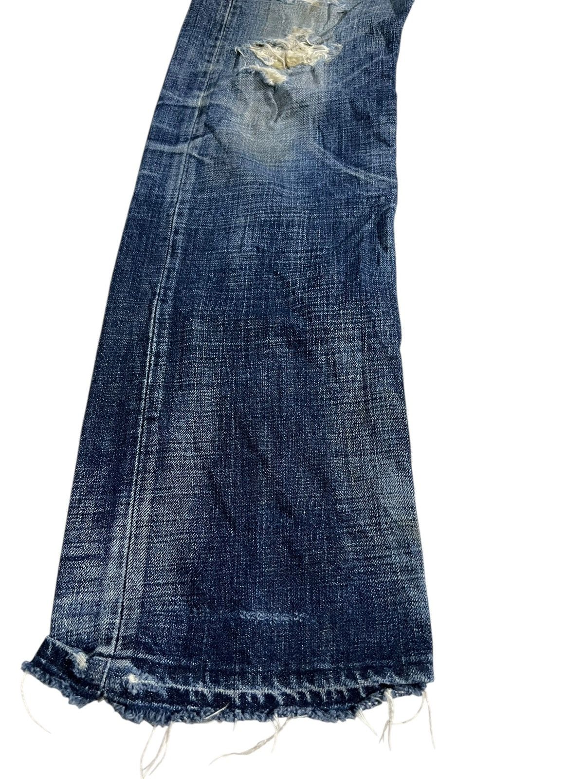 Japanese Brand Vintage Eternal Patchwork Distress Claw Jean Japan Size US 34 / EU 50 - 4 Thumbnail