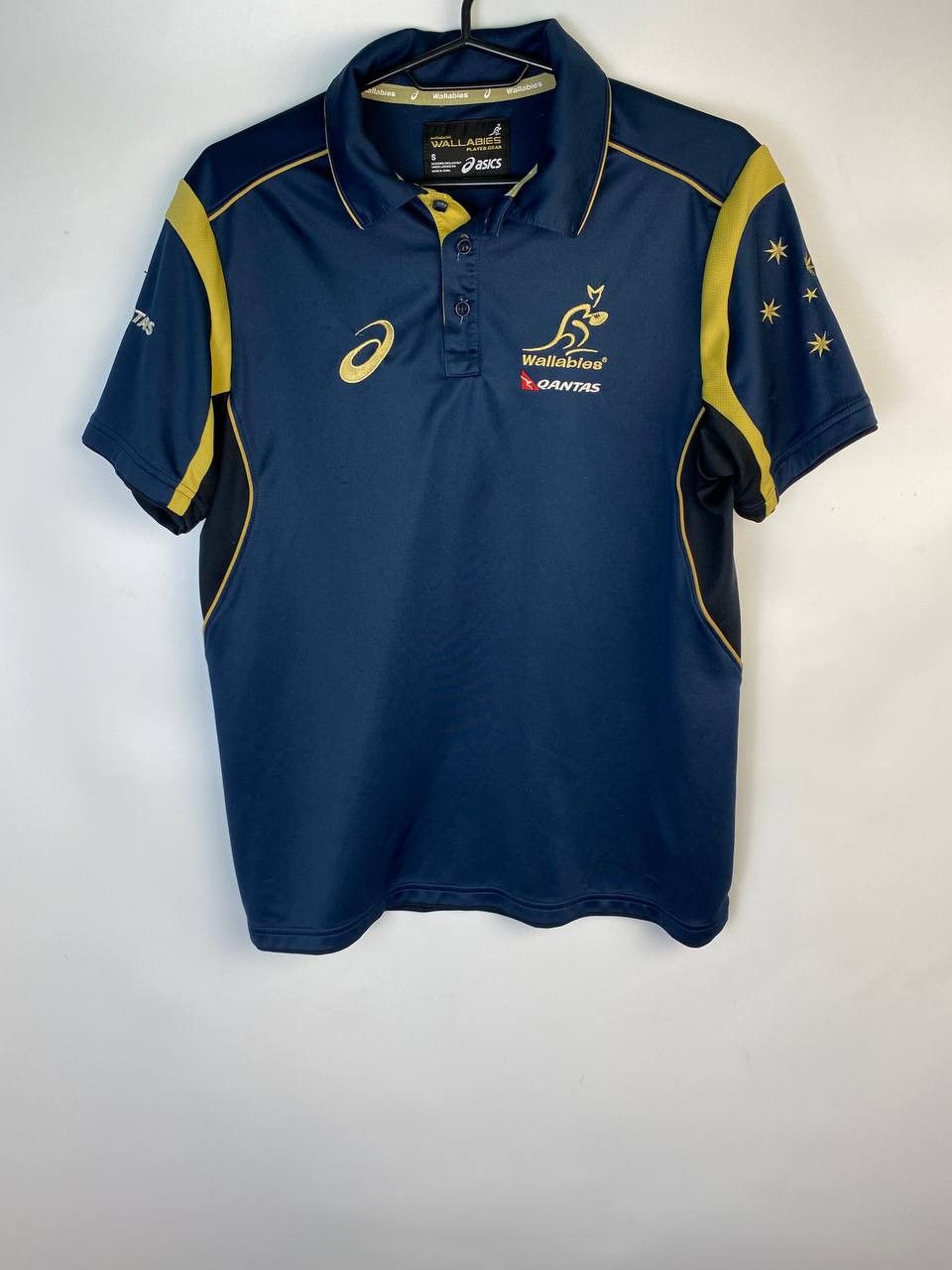 Vintage Australia Rugby Union Asics Cotton Casual Blue Polo Shirt Size US S / EU 44-46 / 1 - 1 Thumbnail