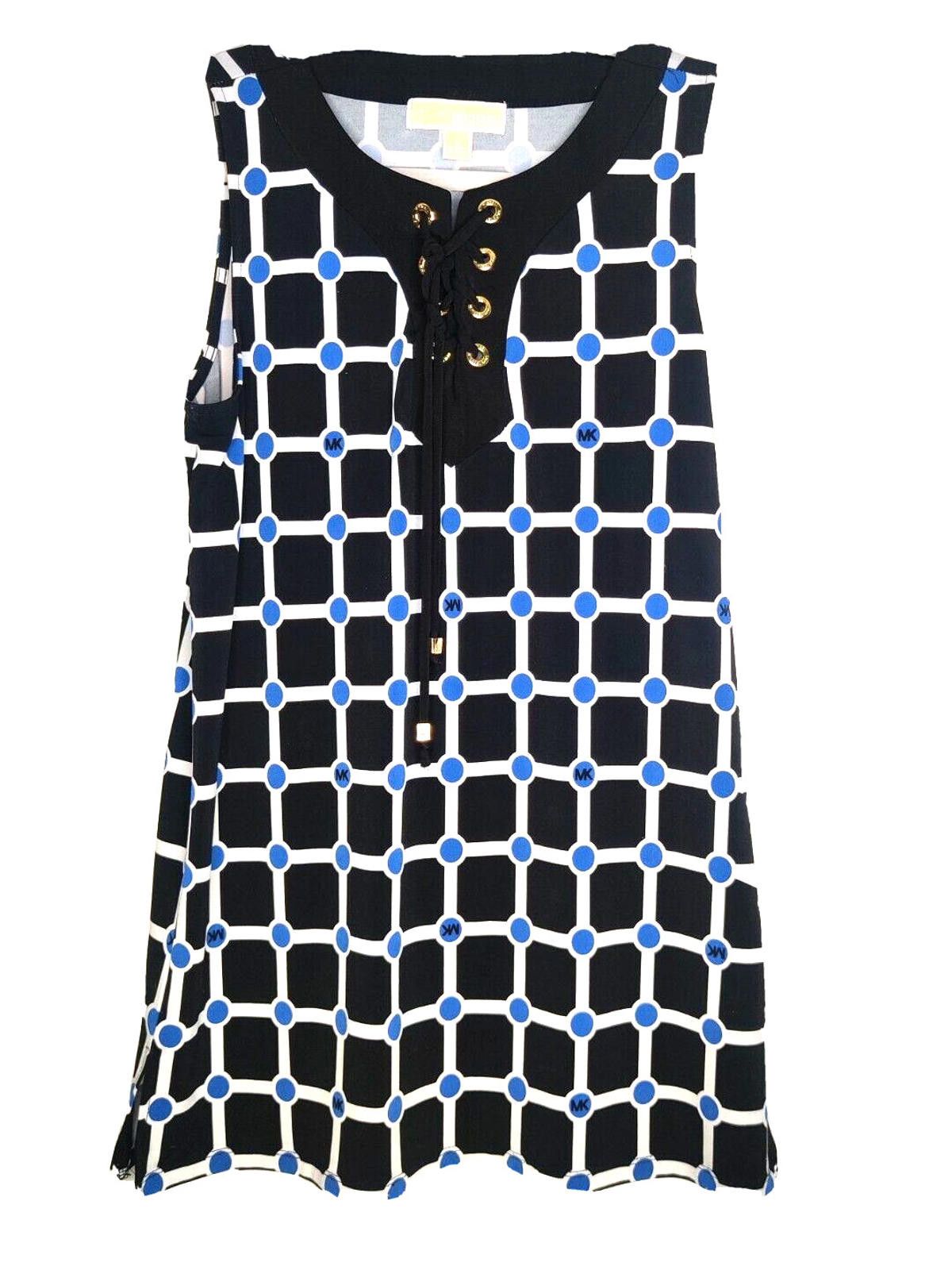 Michael Kors Michael Kors Blouse Size Small S Sleeveless Geometric Black Size S / US 4 / IT 40 - 1 Thumbnail