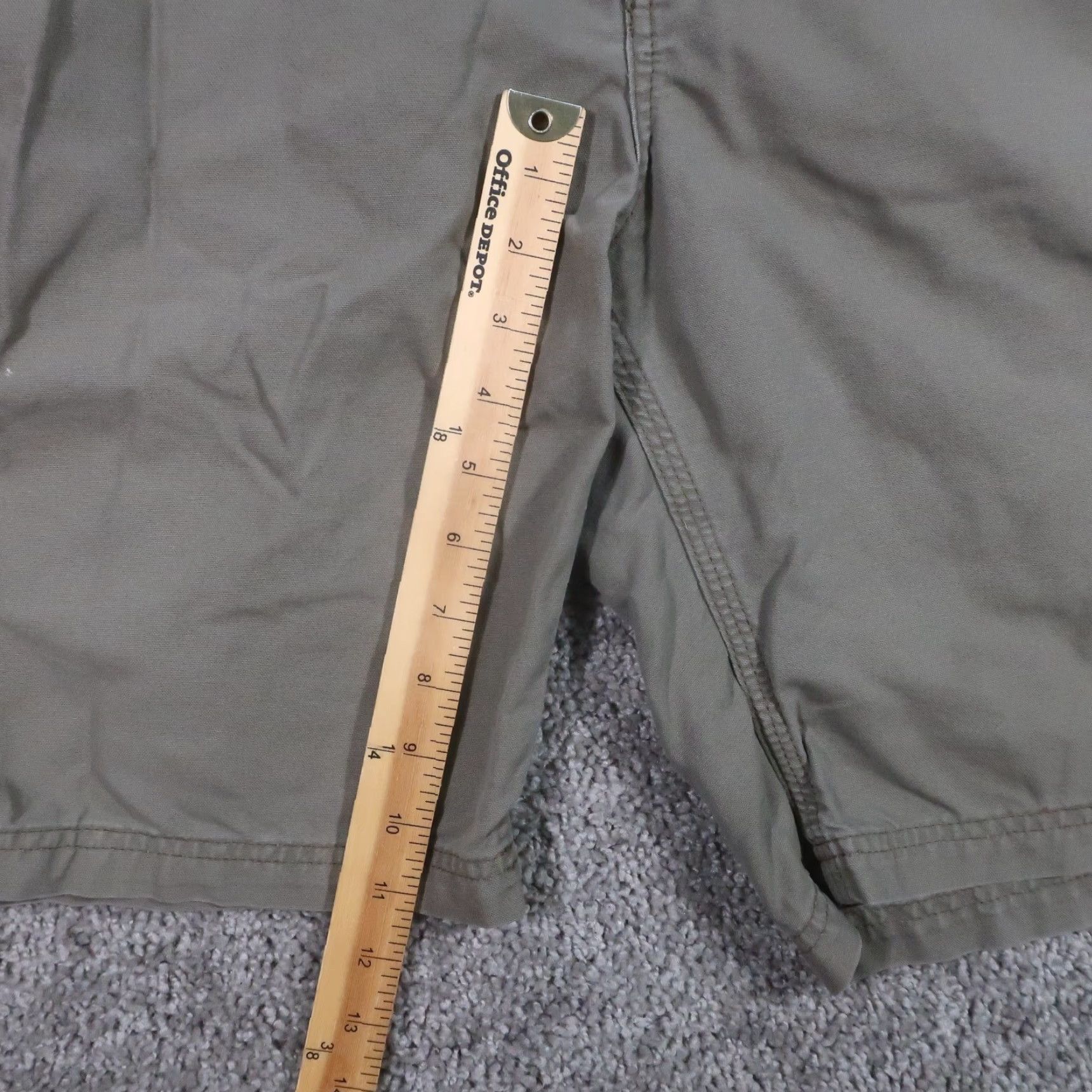 Carhartt Carhartt Carpender Shorts Mens 38 Cotton Canvas Brown Solid Cargo Pocket Hammer Loop Belt Loops Relaxed Fit Casual Workwear Seasonal 11in Inseam Mens Size US 38 / EU 54 - 3 Thumbnail