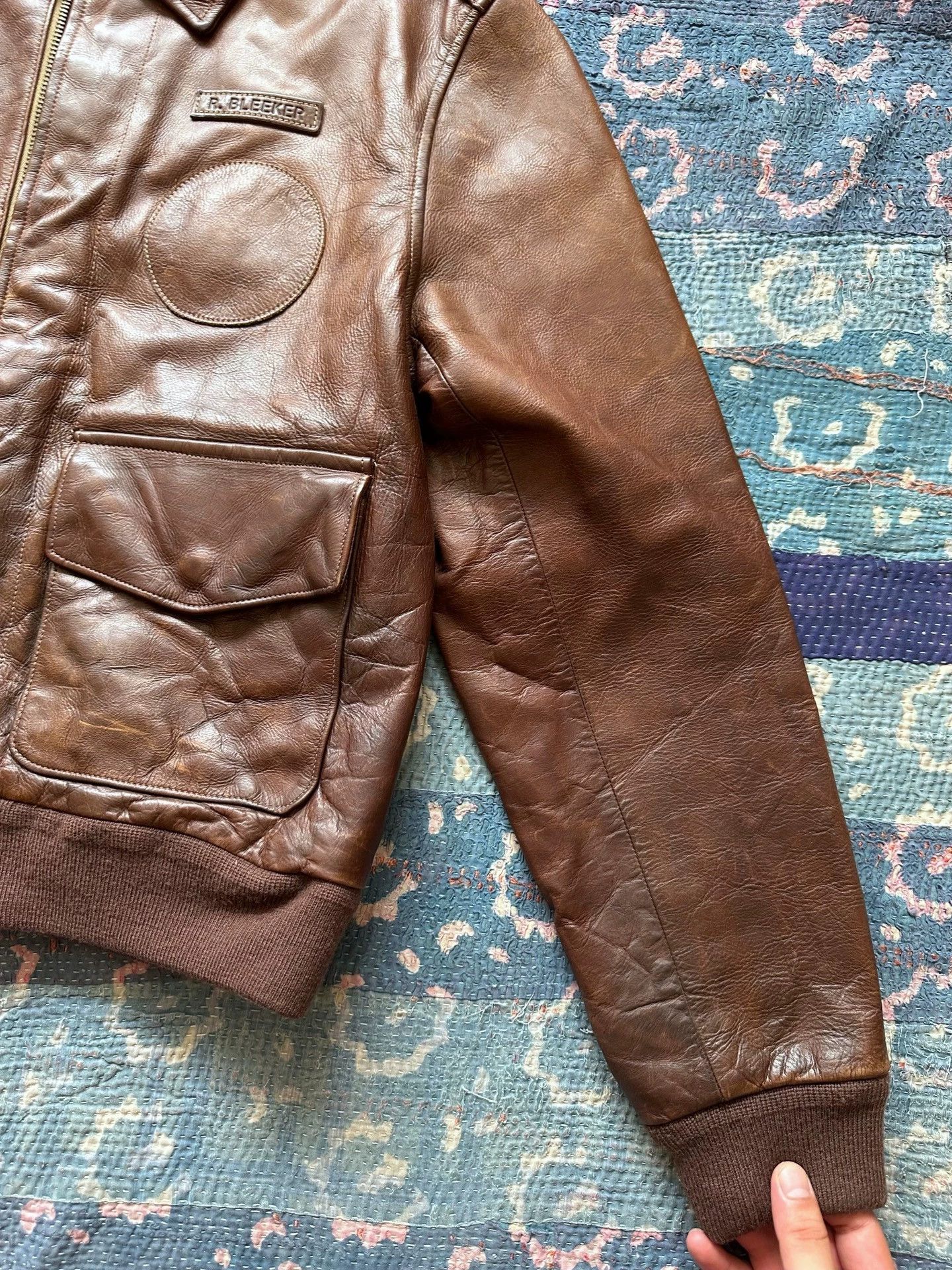 Polo Ralph Lauren Polo Ralph Lauren A2 Distressed Leather Jacket M Size US M / EU 48-50 / 2 - 3 Thumbnail