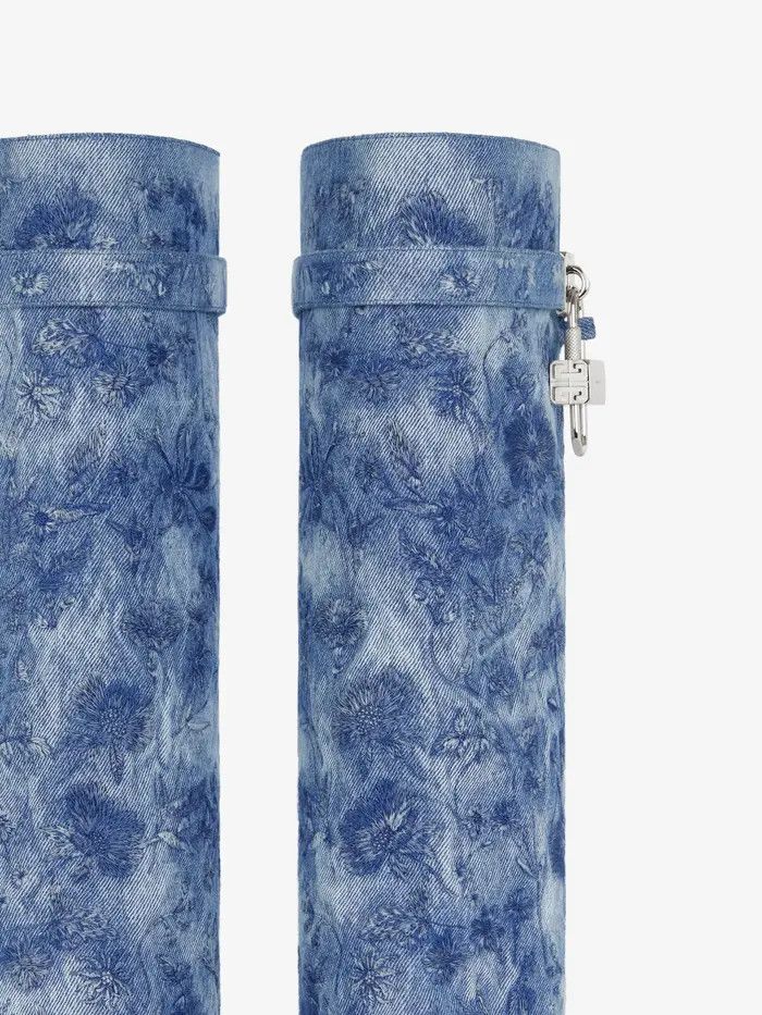 Givenchy o1lv12m0526 Shark Lock Boots in Blue Size US 9 / IT 39 - 7 Thumbnail