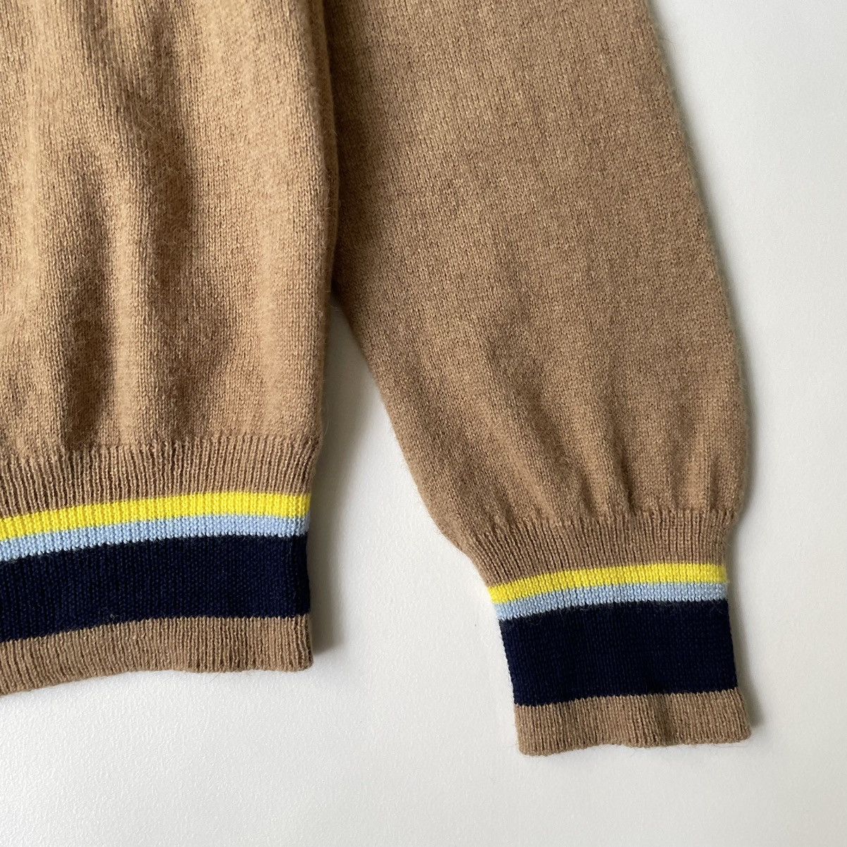 Comme des Garcons A/W 04 Camel Wool Polo Sweater Size US M / EU 48-50 / 2 - 6 Thumbnail