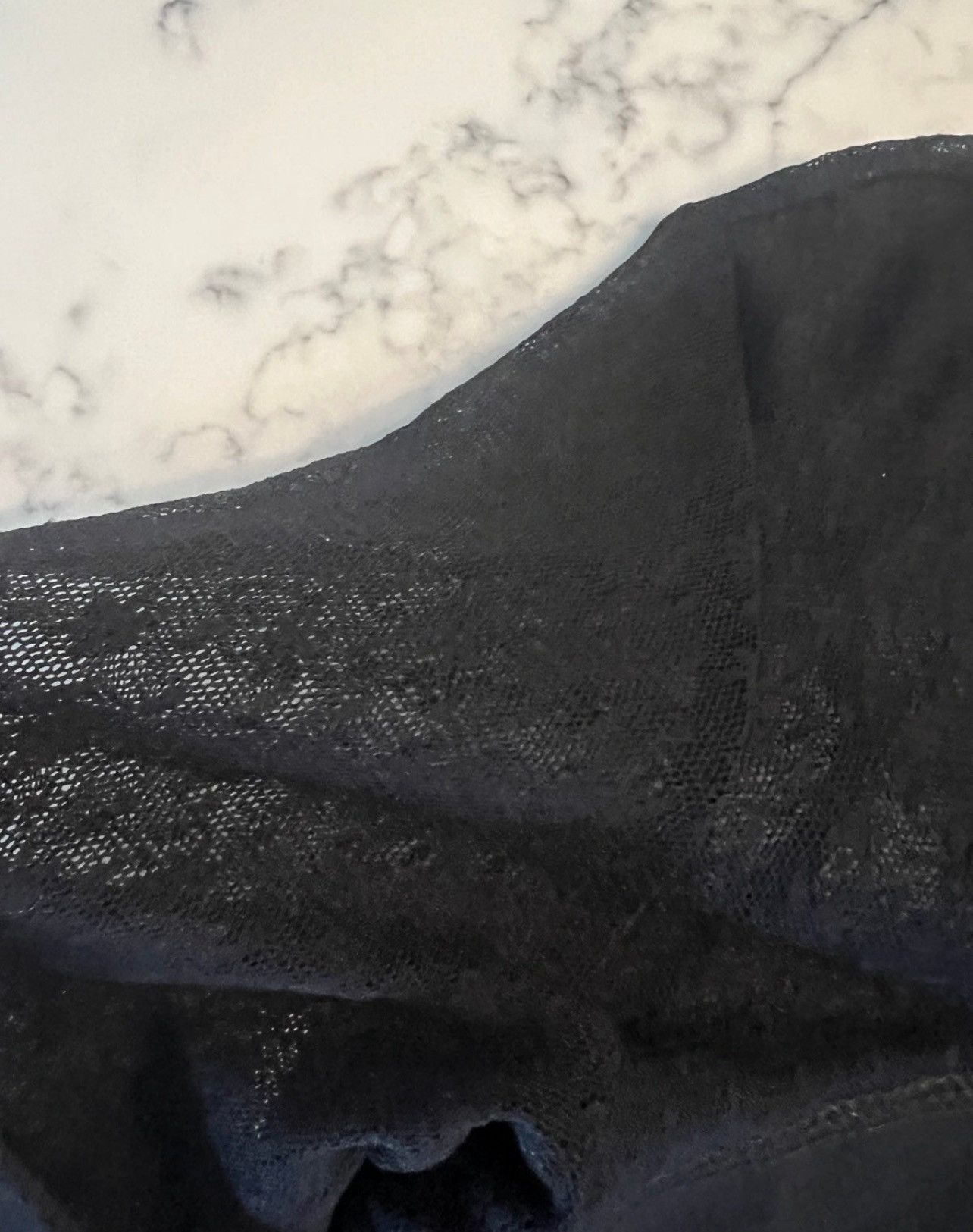 Express New Express Lace Tops Medium Appliqué Beaded Black Y2K Shirt Size M / US 6-8 / IT 42-44 - 5 Thumbnail