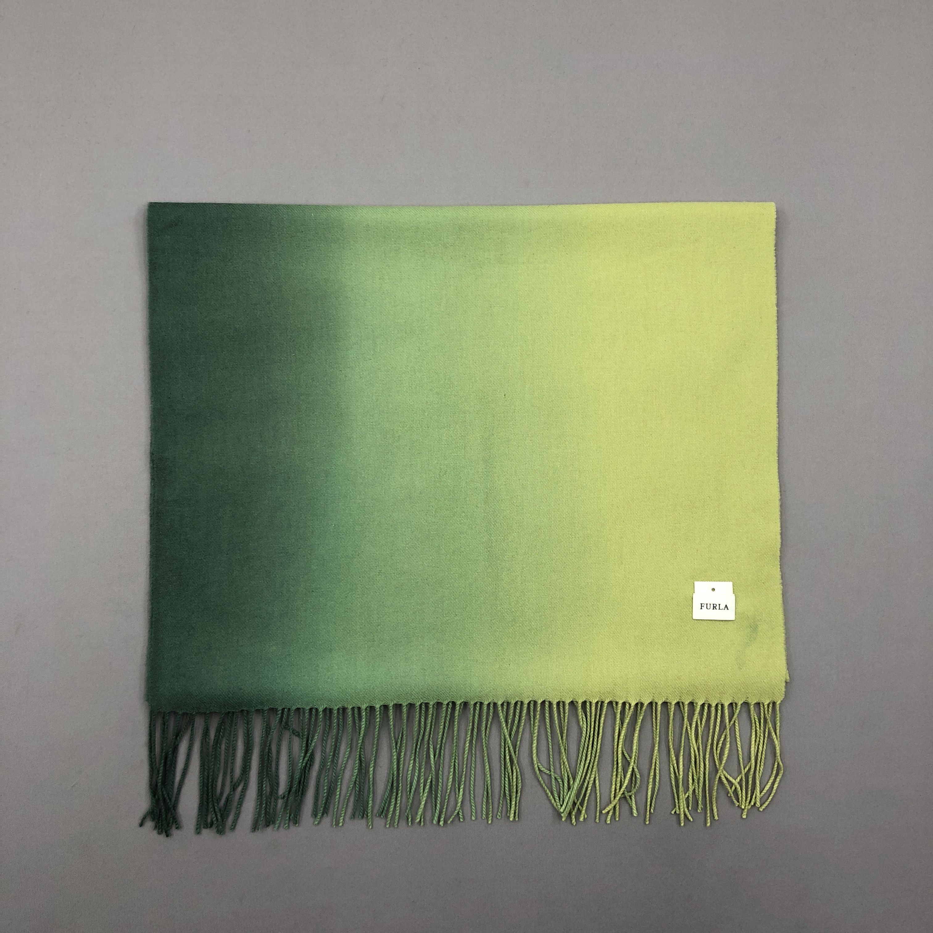 Furla Vintage Furla Scarf Fringe Wool Ombree Cashmere Scarves Size ONE SIZE - 2 Thumbnail