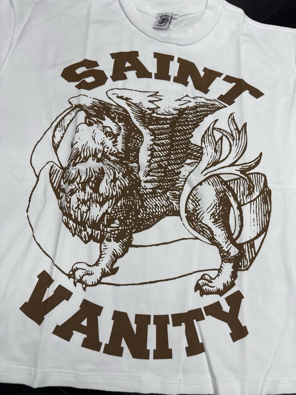 Saint Vanity Size Large - Saint Vanity T-shirt Brown Logo Authentic (NEW Size US L / EU 52-54 / 3 - 4 Thumbnail