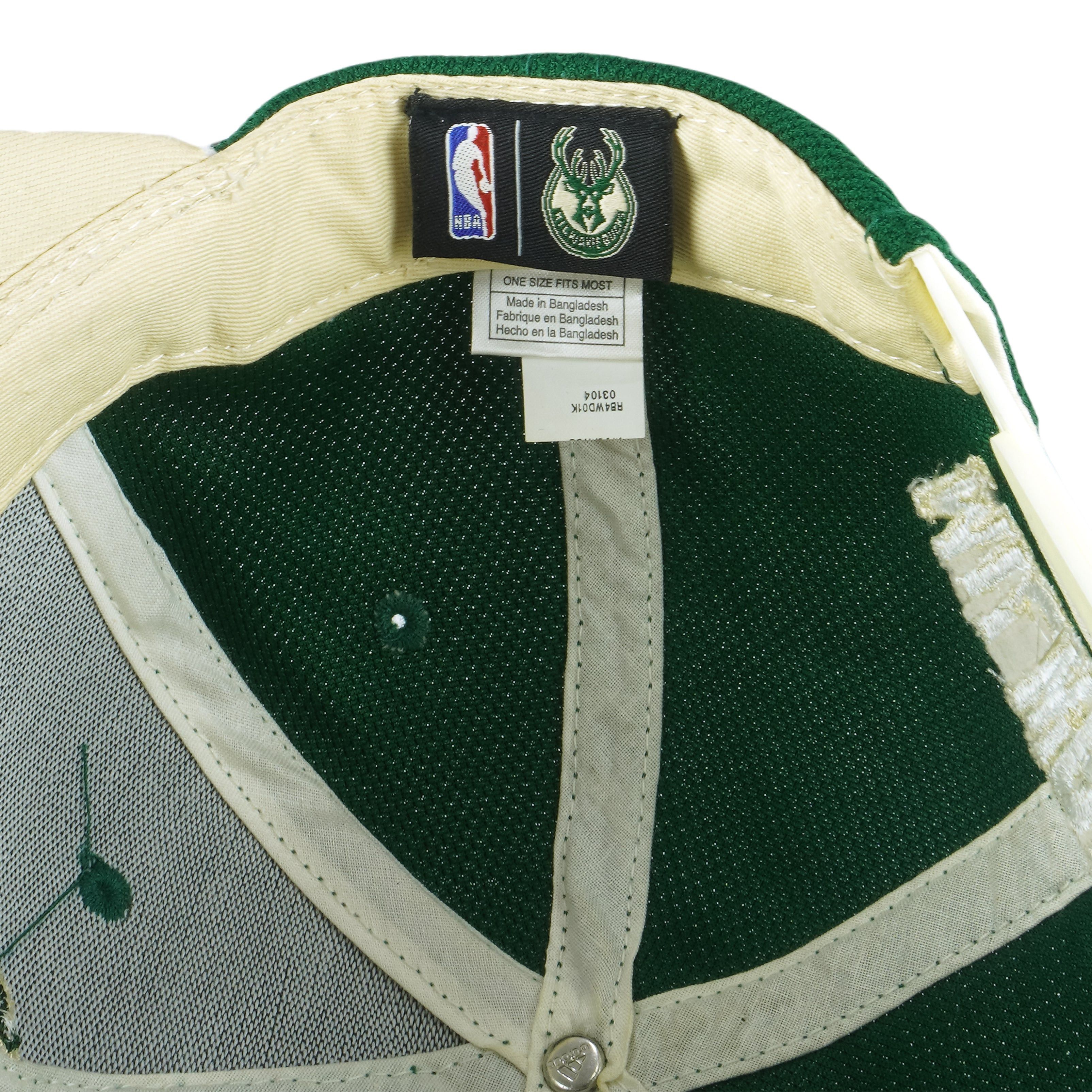 Adidas NBA - Milwaukee Bucks Embroidered Snapback Hat 2000s Size ONE SIZE - 6 Thumbnail