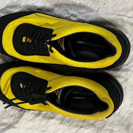 Camper × Kiko Kostadinov Camper x Kiko Kostadinov Yellow Lace-Up Derby Shoes Size US 11 / EU 44 - 5 Thumbnail