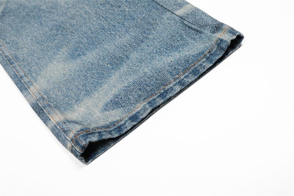 Jean Men's distressed chain washed jeans Size US 32 / EU 48 - 5 Thumbnail