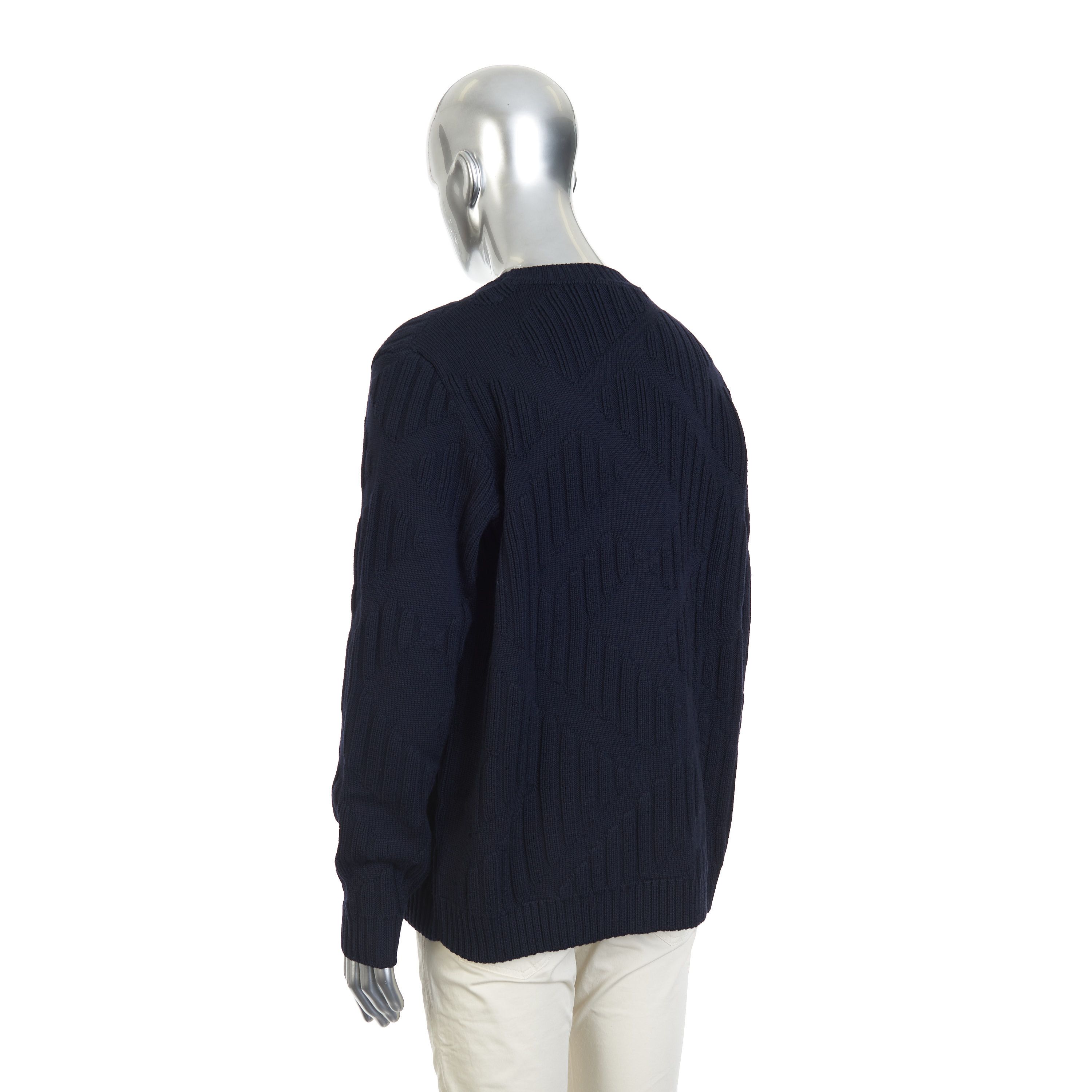 Fendi Sweater In Fleece Wool With All Over Jacquard Fendi Motif Size US XL / EU 56 / 4 - 5 Thumbnail