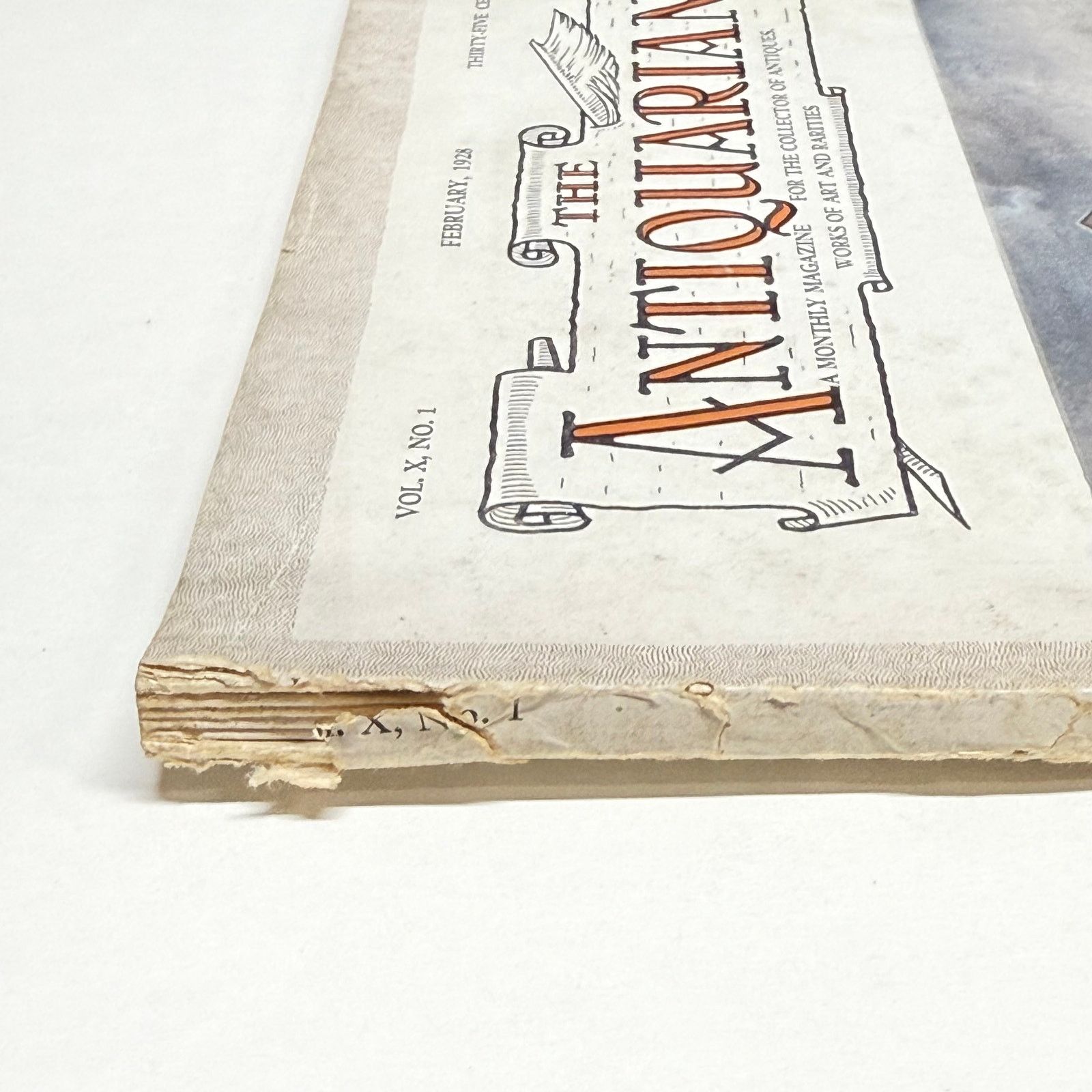 Vintage The Antiquarian Magazine Vol X No 1 February 1928 Ephemera Size ONE SIZE - 10 Thumbnail