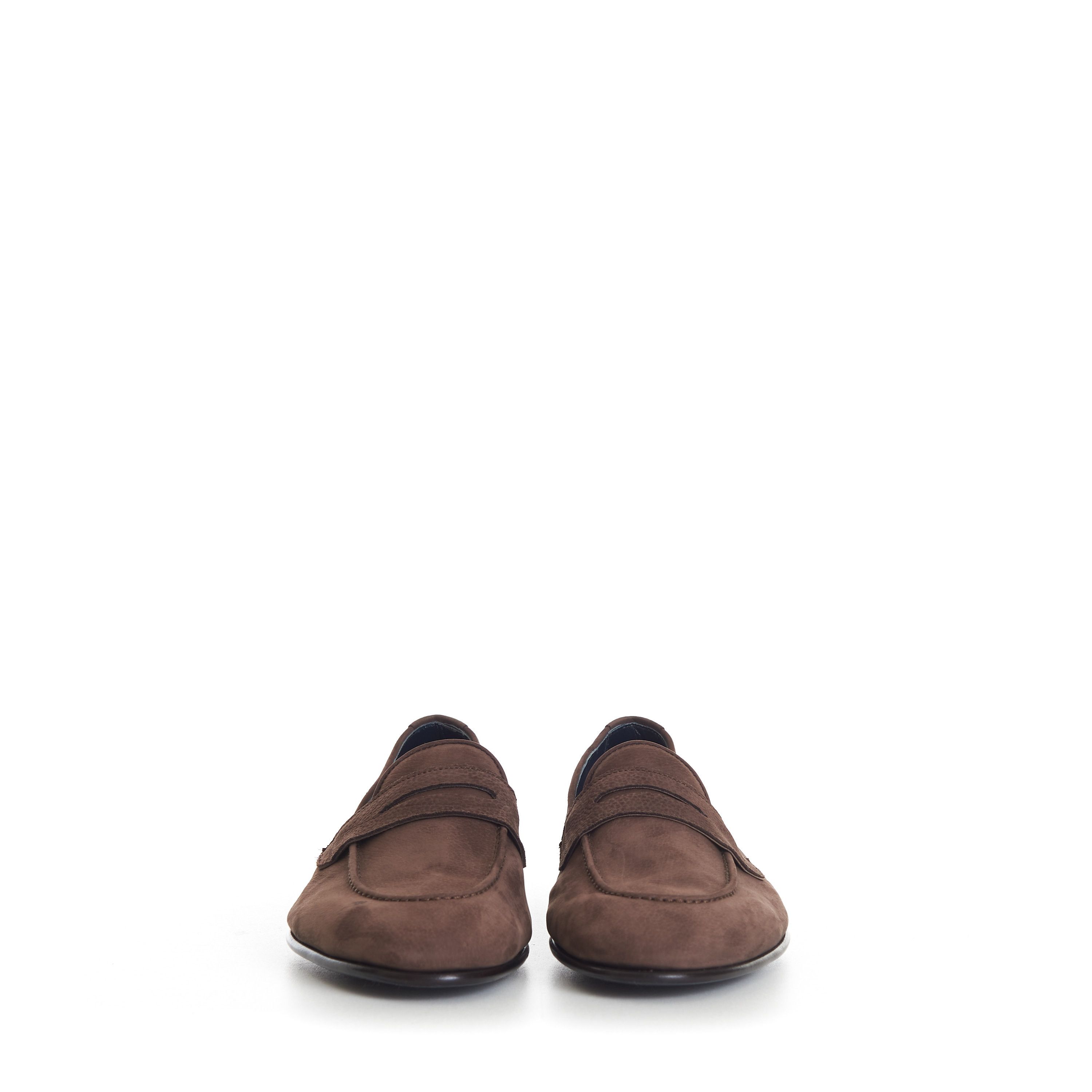 Brioni Penny Loafer In Brown Suede Size US 8.5 / EU 41-42 - 2 Thumbnail
