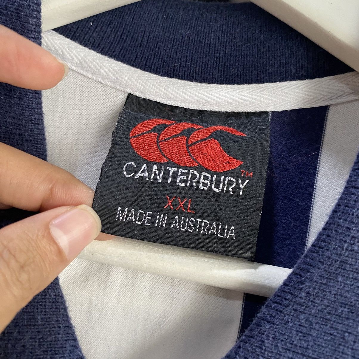 Canterbury of New Zealand × Vintage VERY RARE VINTAGE Canterbury USA Flag Rugby Polo Shirts Size US XXL / EU 58 / 5 - 9 Thumbnail