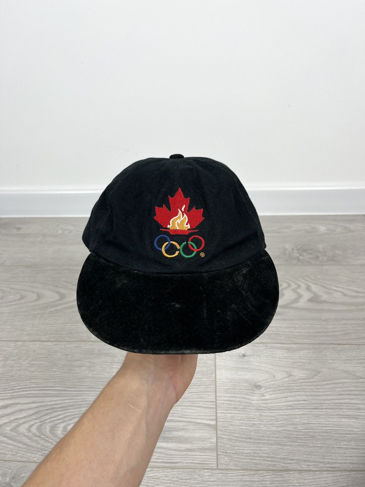 USA Olympics × Vintage Atlanta 1996 Olympic Games Vintage Black Cap Hat Size ONE SIZE - 1 Thumbnail
