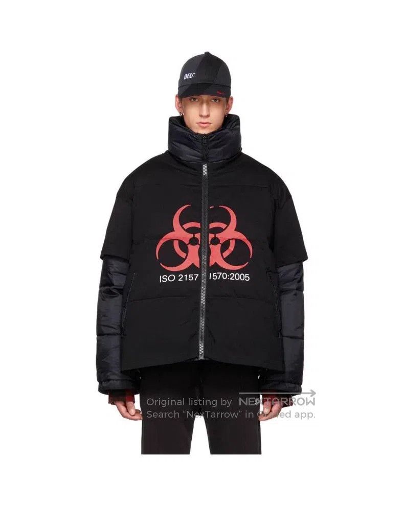Vetements Vetements Black biochemical down jacket Size US M / EU 48-50 / 2 - 6 Thumbnail