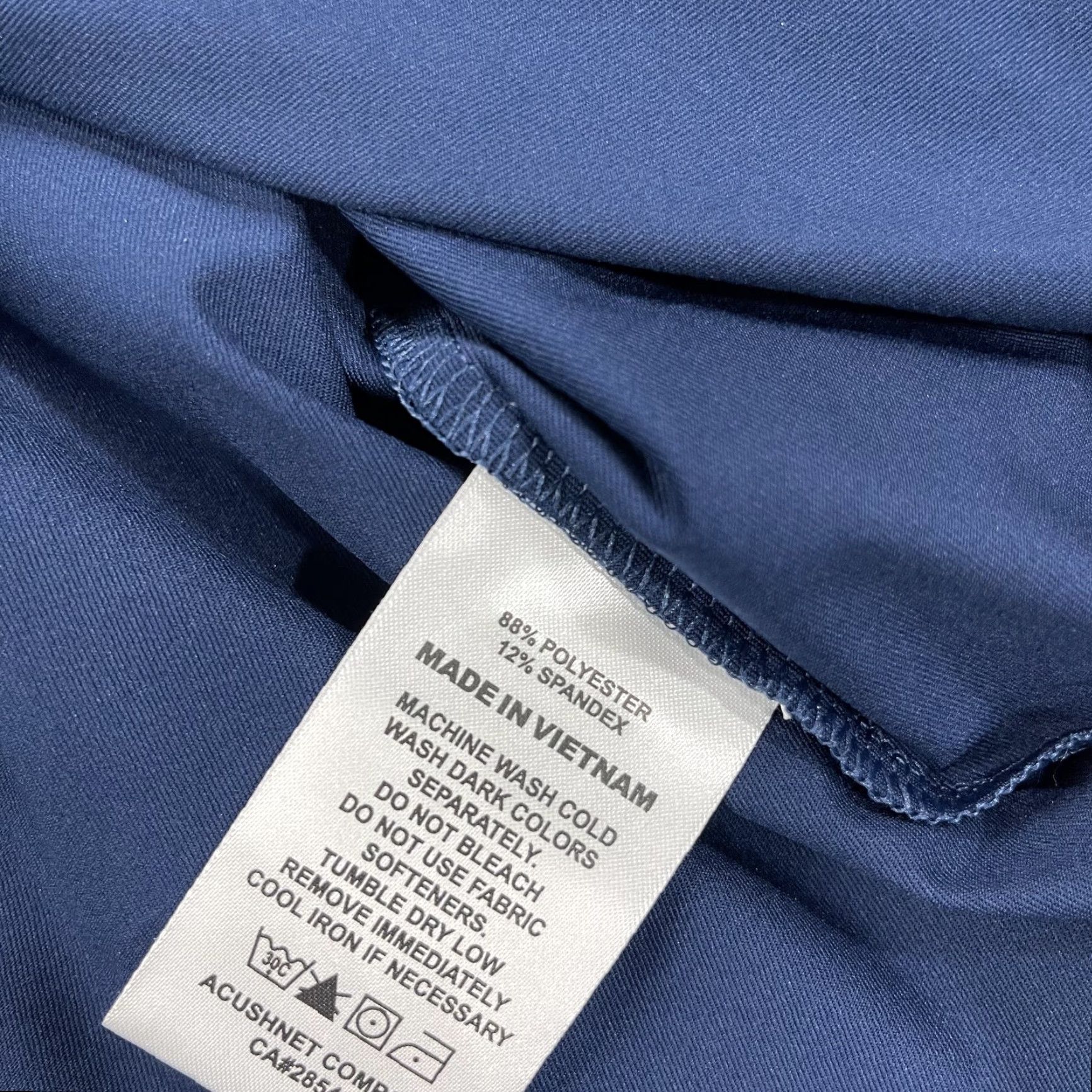 Footjoy FootJoy Polo Shirt Mens Small Blue Global Golf Post Logo Lisle Stretch NWT Size US S / EU 44-46 / 1 - 6 Thumbnail