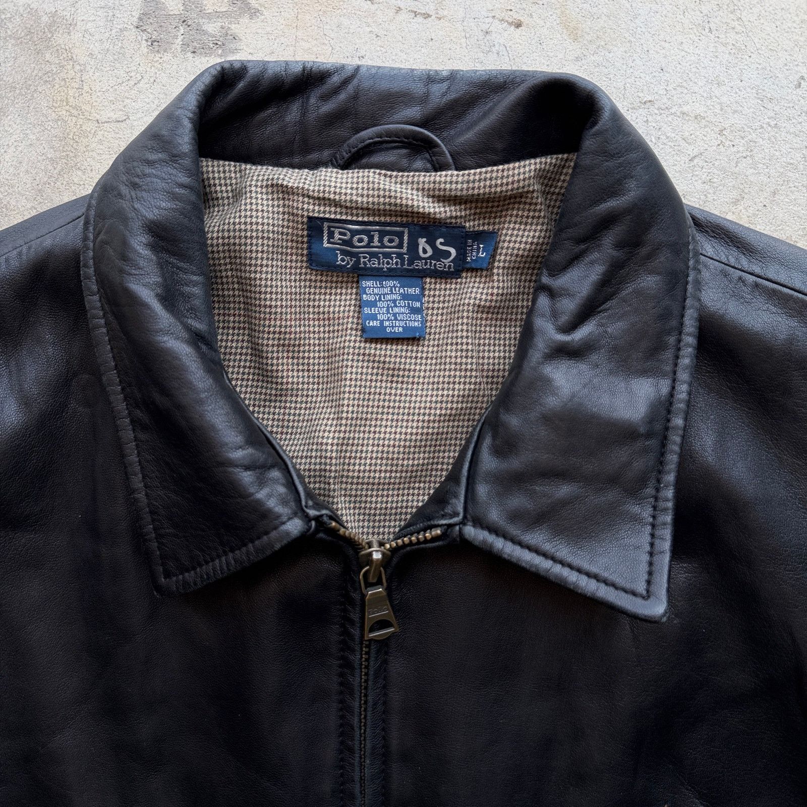 Polo Ralph Lauren Vtg Polo Ralph Lauren Black full zip lined Leather Jacket XL Size US L / EU 52-54 / 3 - 3 Thumbnail
