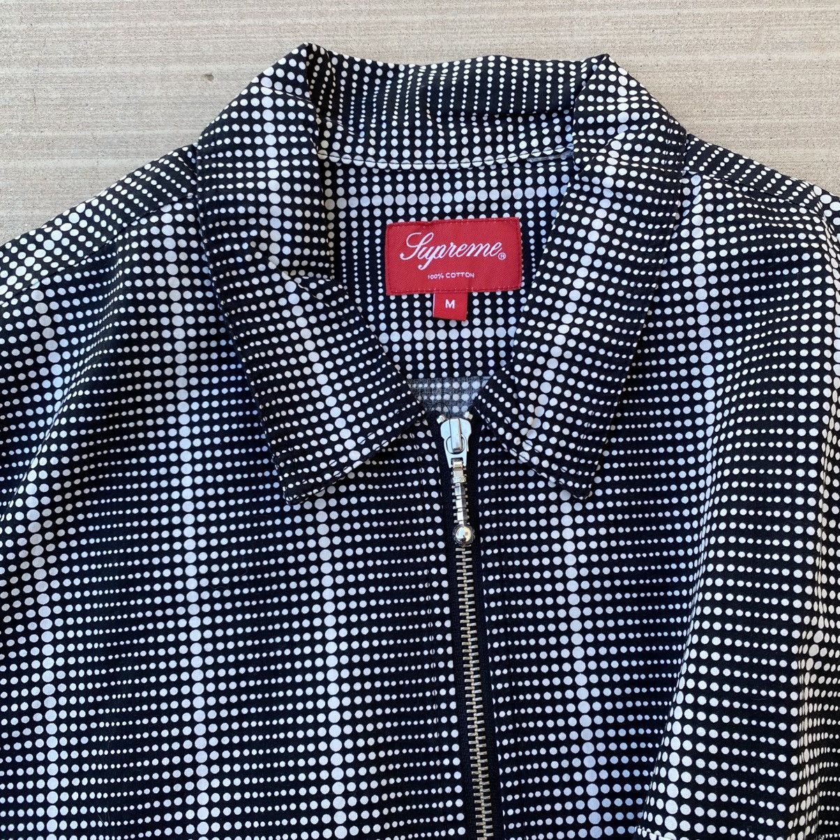 Supreme Dots Zip Up Shirt Black 2018 Button Up Designer
