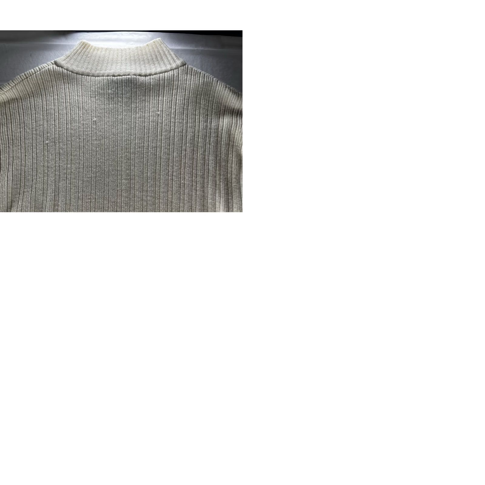 Southpole VTG South Pole Mens XL Sweater Ribbed Mock Neck Knit Cream Ivory Logo Vintage Pullover Winter Fall Clothing Size US XL / EU 56 / 4 - 10 Thumbnail