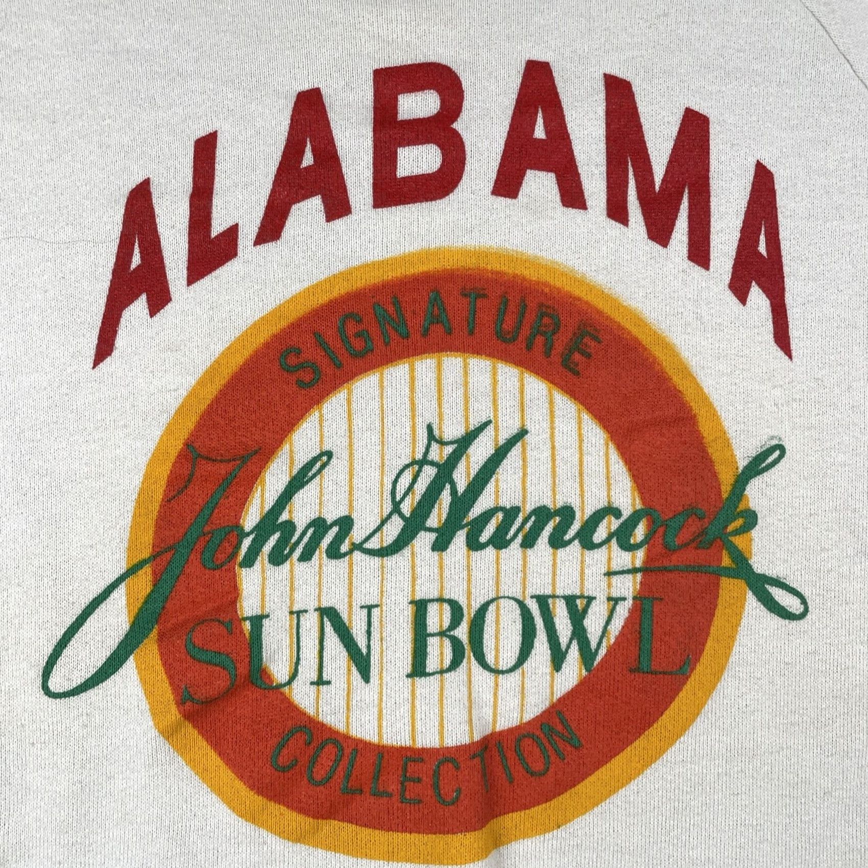 Vintage VINTAGE Screen Stars Sweatshirt University Alabama John Hancock 90s Large White Mens9x Size US L / EU 52-54 / 3 - 3 Thumbnail