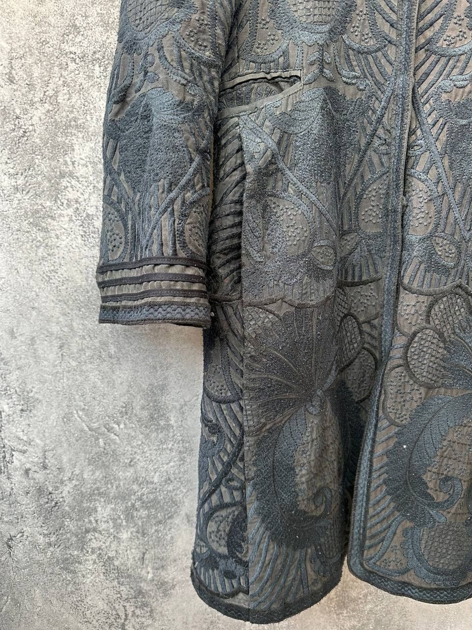 Johnny Was Biya by Johnny Was Coat Embroidered Silk/Linen Jacket Size S / US 4 / IT 40 - 7 Thumbnail