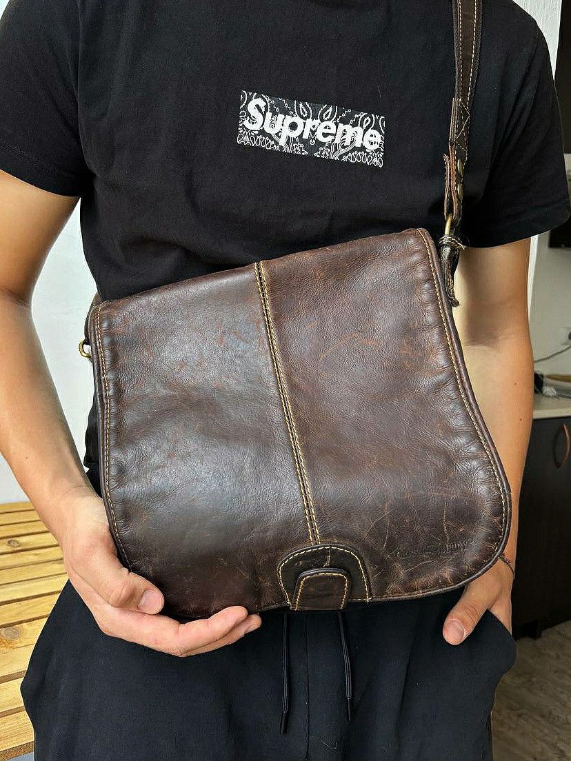 Handmade Handmade Diesel style Leather Y2K Vintage Fade Bag Size ONE SIZE - 1 Thumbnail
