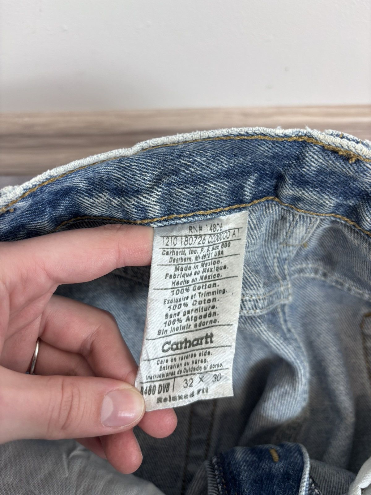 Carhartt Vintage Carhartt Faded Blue Denim Jeans Relaxed Fit Size US 32 / EU 48 - 22 Thumbnail